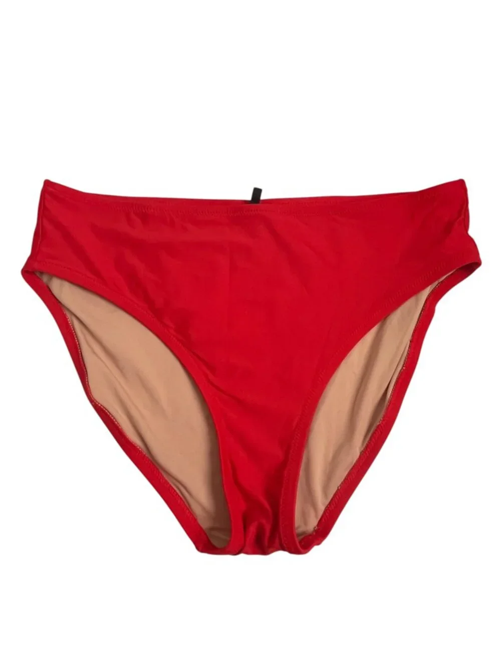J.Crew Red High Rise Bikini Bottom Classic Swimwear Size M